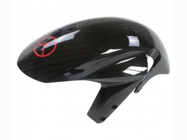 2004-2005 Suzuki GSXR 600 / GSXR 750 Motorcycle Fairings - Glossy Black Red Jordan Michelin