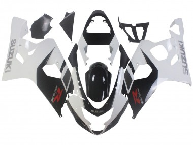 Custom 2004-2005 Suzuki GSXR 600 / GSXR 750 Motorcycle Fairings - White Black Red