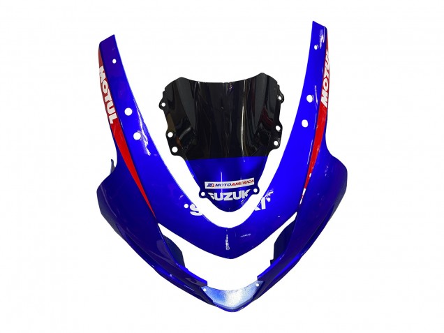 2004-2005 Suzuki GSXR 600 / GSXR 750 Motorcycle Fairings - Blue Red Black Motul Dunlop