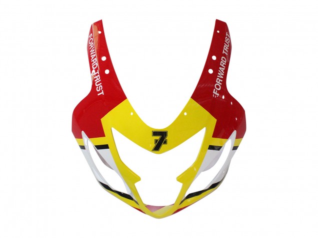 2004-2005 Suzuki GSXR 600 / GSXR 750 Motorcycle Fairings - White Red Yellow Michelin Texaon Heron 7