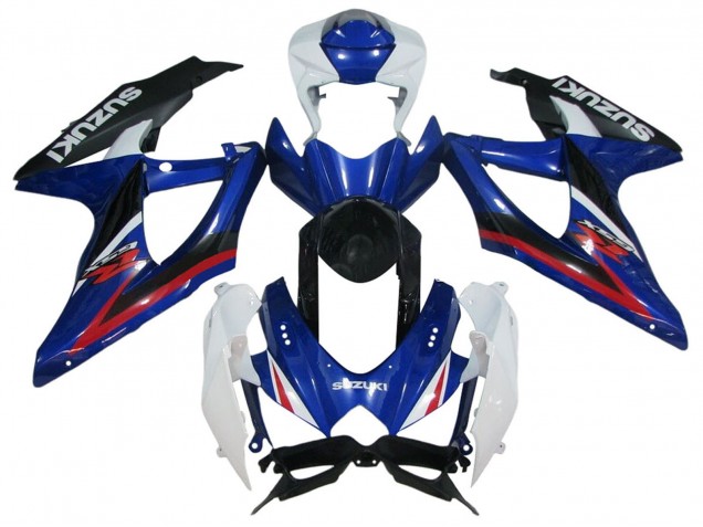 2006-2007 Suzuki GSXR 600 / GSXR 750 Motorcycle Fairings - White Blue Red Black