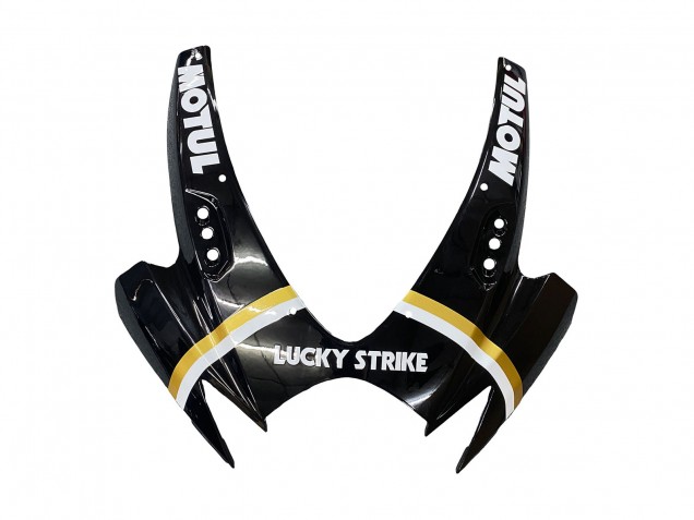 2006-2007 Suzuki GSXR 600 / GSXR 750 Motorcycle Fairings - Glossy Black White Motul Lucky Strike