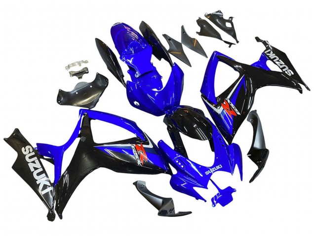 2006-2007 Suzuki GSXR 600 / GSXR 750 Motorcycle Fairings - Blue Black Red