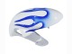 2006-2007 Suzuki GSXR 600 / GSXR 750 Motorcycle Fairings - White Blue Flame