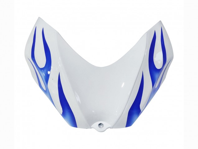 2006-2007 Suzuki GSXR 600 / GSXR 750 Motorcycle Fairings - White Blue Flame