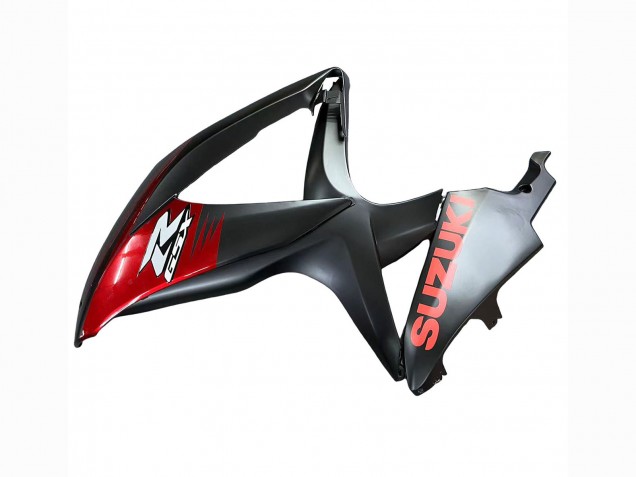 2008-2010 Suzuki GSXR 600 / GSXR 750 Motorcycle Fairings - Matte Black Red