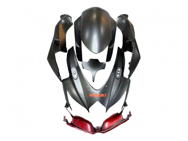 2008-2010 Suzuki GSXR 600 / GSXR 750 Motorcycle Fairings - Matte Black Red