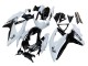2008-2010 Suzuki GSXR 600 / GSXR 750 Motorcycle Fairing - White Black