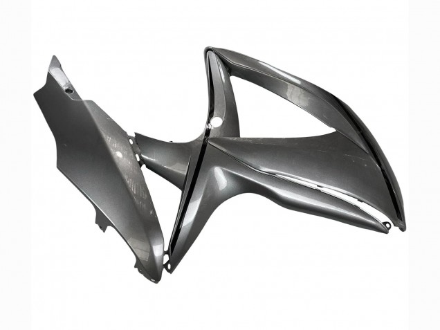 2008-2010 Suzuki GSXR 600 / GSXR 750 Motorcycle Fairings - Matte Grey Black