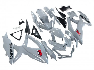 Custom 2008-2010 Suzuki GSXR 600 / GSXR 750 Motorcycle Fairings - Glossy Grey