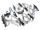 2008-2010 Suzuki GSXR 600 / GSXR 750 Motorcycle Fairings - Silver Matte Black