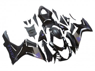 Custom 2011-2024 Suzuki GSXR 600 / GSXR 750 Motorcycle Fairings - Matte Black Grey Purple
