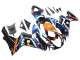2011-2024 Suzuki GSXR 600 / GSXR 750 Motorcycle Fairings - Light Blue Orange Black White Shark 46