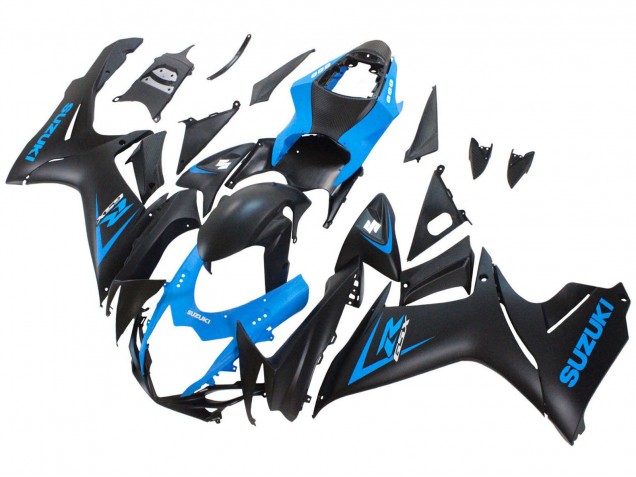 2011-2024 Suzuki GSXR 600 / GSXR 750 Motorcycle Fairing - Blue Matte Black