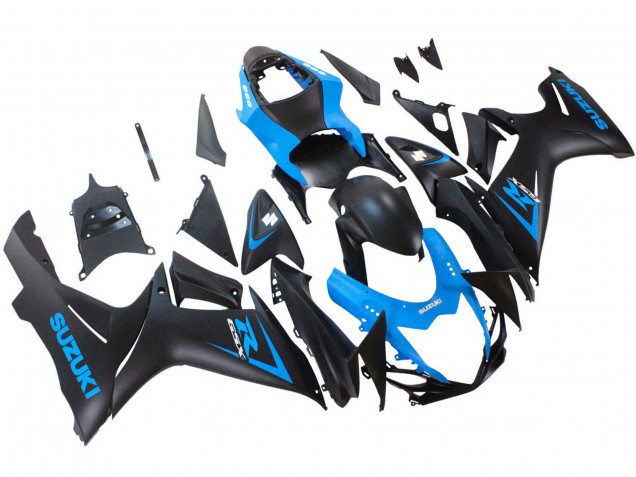 2011-2024 Suzuki GSXR 600 / GSXR 750 Motorcycle Fairing - Blue Matte Black
