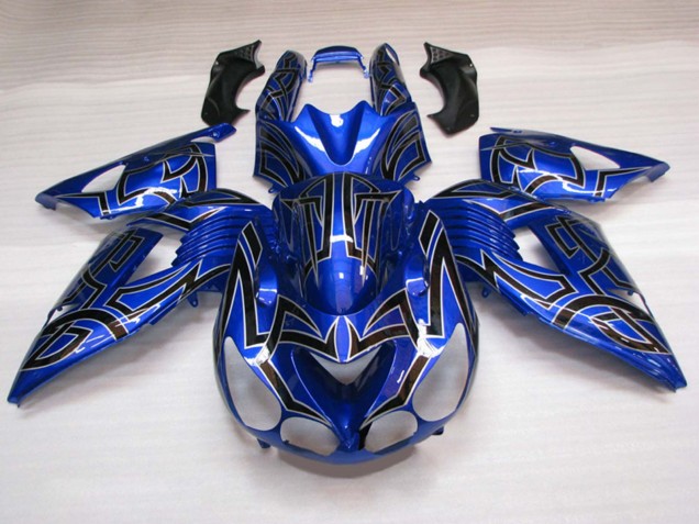 2011-2024 Suzuki GSXR 600 / GSXR 750 Motorcycle Fairings - Blue Black