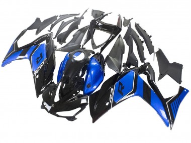 Custom 2015-2018 Yamaha YZF R3/R25 Motorcycle Fairing - Blue Glossy Black