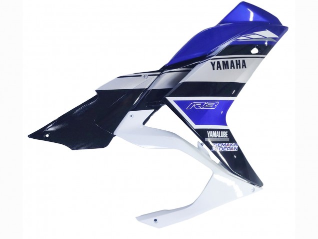 2015-2018 Yamaha YZF R3/R25 Motorcycle Fairings - White Blue Black Yamalube