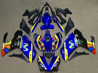 Custom 2015-2018 Yamaha YZF R3/R25 Motorcycle Fairings - Blue Yellow Red Black Green Monster