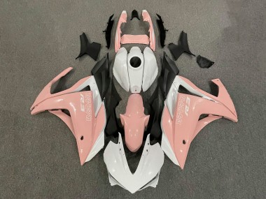 Custom 2015-2018 Yamaha YZF R3/R25 Motorcycle Fairings - White Pink Matte Black