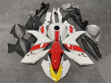 Custom 2015-2018 Yamaha YZF R3/R25 Motorcycle Fairings - White Red Black