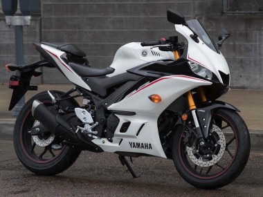 Custom 2015-2018 Yamaha YZF R3/R25 Motorcycle Fairings - White Red