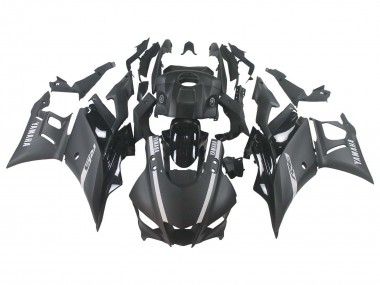 Custom 2019-2021 Yamaha YZF R3/R25 Motorcycle Fairings - Matte Black Silver
