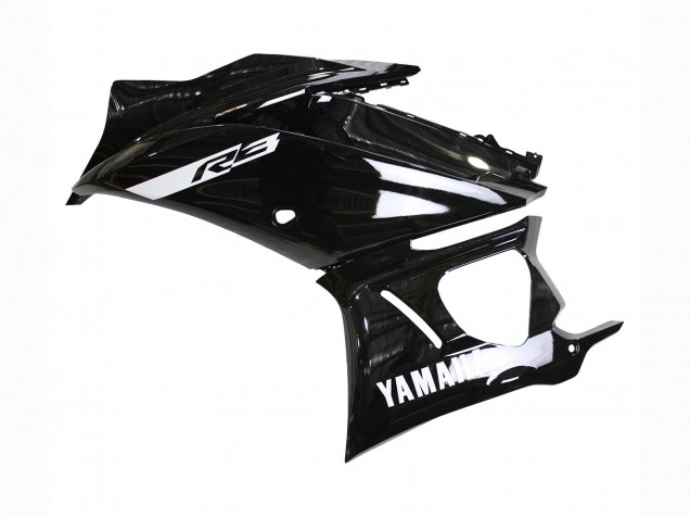 2019-2021 Yamaha YZF R3/R25 Motorcycle Fairings - Glossy Black White