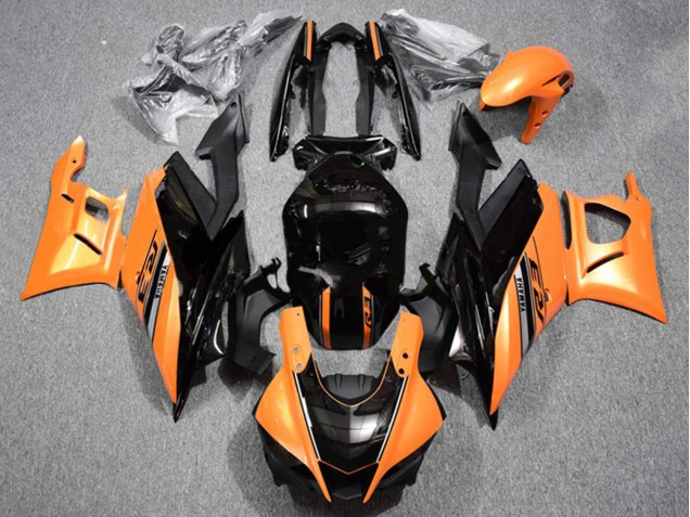2019-2021 Yamaha YZF R3/R25 Motorcycle Fairings - Orange Glossy Black