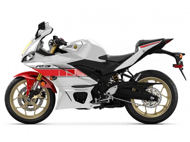 2019-2021 Yamaha YZF R3/R25 Motorcycle Fairings - White Red Yellow Black