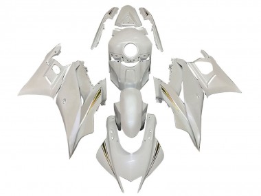 Custom 2022-2024 Yamaha YZF R3/R25 Motorcycle Fairings - White Gold