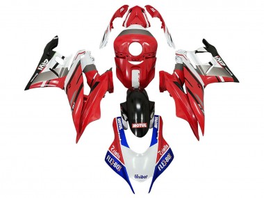 Custom 2022-2024 Yamaha YZF R3/R25 Motorcycle Fairings - White Red Blue Black Motul Flex Box Givi Unubat