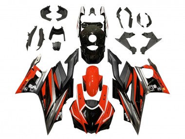 Custom 2022-2024 Yamaha YZF R3/R25 Motorcycle Fairings - Red Grey Black ENEOS