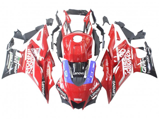 2022-2024 Yamaha YZF R3/R25 Motorcycle Fairings - Red Blue Black Lenovo Valsir