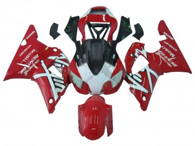 Custom 1998-1999 Yamaha YZF 1000 R1 Motorcycle Fairings - Red White Black Dunlop
