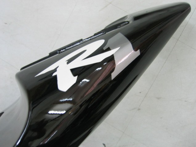 2000-2001 Yamaha YZF 1000 R1 Motorcycle Fairings - Glossy Black White Decal