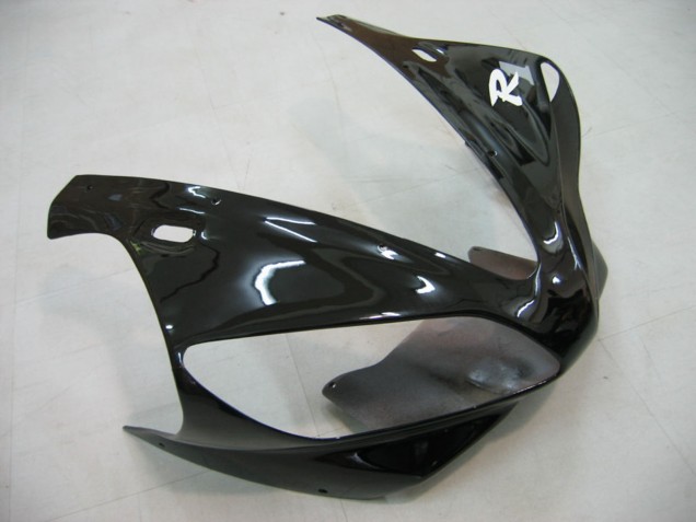 2000-2001 Yamaha YZF 1000 R1 Motorcycle Fairings - Glossy Black White Decal