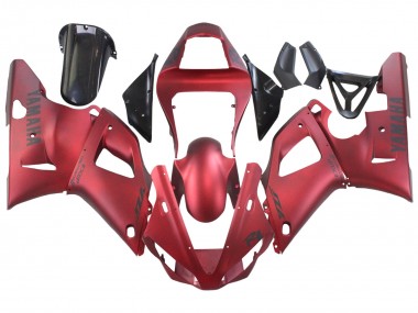 Custom 2000-2001 Yamaha YZF 1000 R1 Motorcycle Fairings - Matte Red