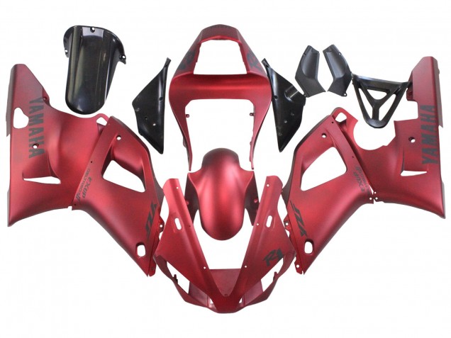2000-2001 Yamaha YZF 1000 R1 Motorcycle Fairings - Matte Red