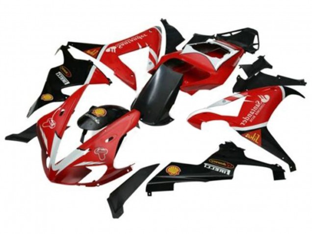 2002-2003 Yamaha YZF 1000 R1 Motorcycle Fairings - Red Silver Black Santander
