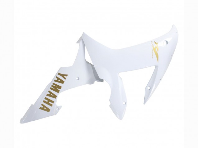 2002-2003 Yamaha YZF 1000 R1 Motorcycle Fairings - White Gold Decals
