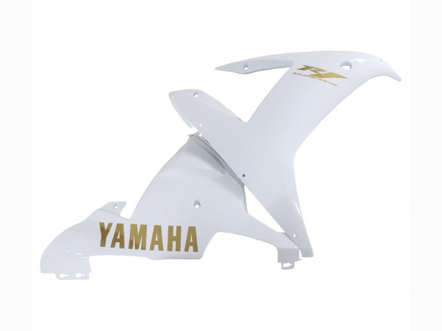 2002-2003 Yamaha YZF 1000 R1 Motorcycle Fairings - White Gold Decals