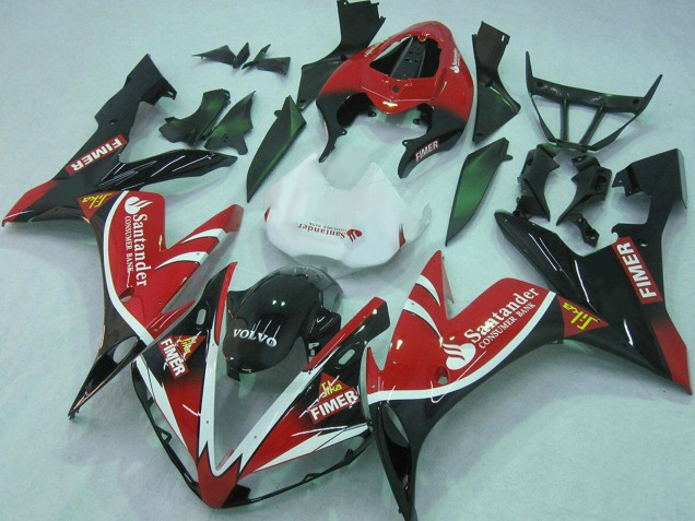 2004-2006 Yamaha YZF 1000 R1 Motorcycle Fairings - Red White Black Green Volvo Jika Fimer Santander
