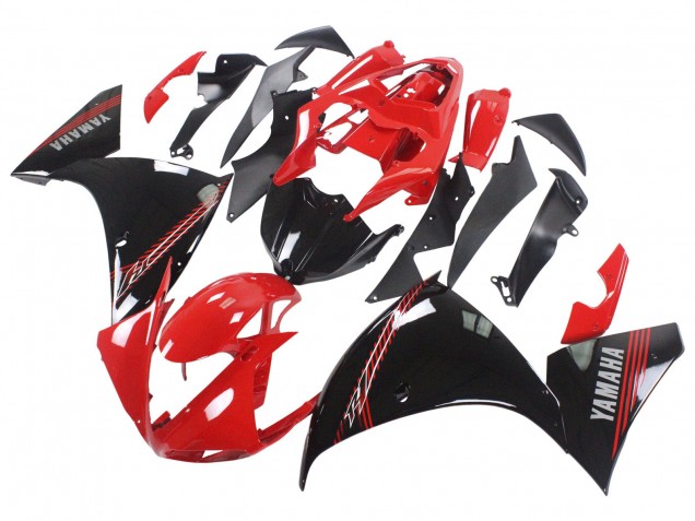 2009-2011 Yamaha YZF 1000 R1 Motorcycle Fairing - Red Black