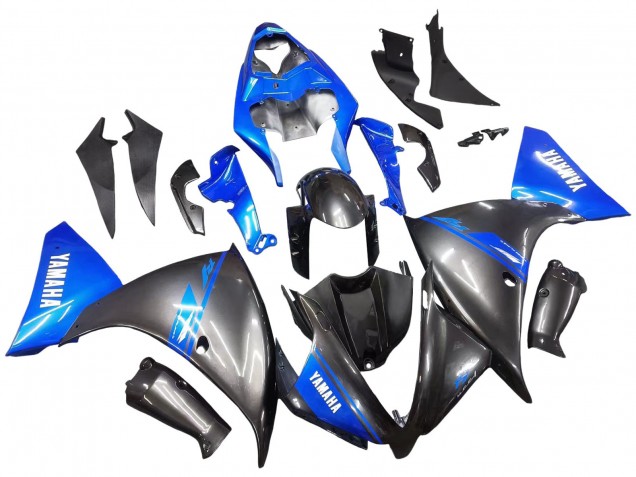 2012-2014 Yamaha YZF 1000 R1 Motorcycle Fairings - Blue Glossy Black