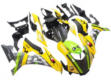 Custom 2015-2019 Yamaha YZF 1000 R1 Motorcycle Fairings - Yellow Green Shark