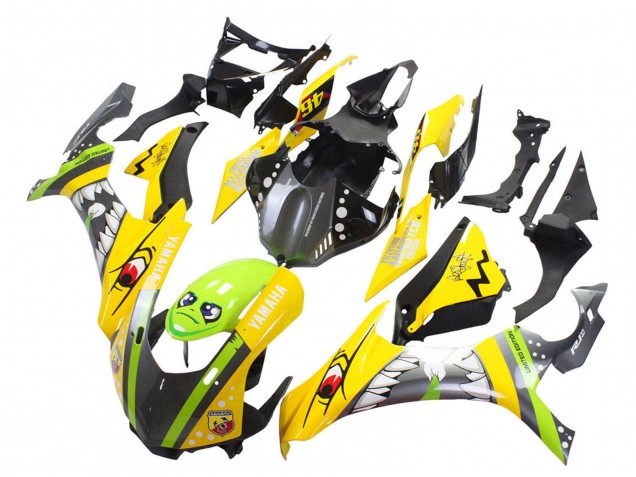 2015-2019 Yamaha YZF 1000 R1 Motorcycle Fairings - Yellow Green Shark