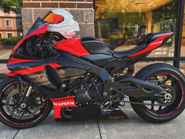 2015-2019 Yamaha YZF 1000 R1 Motorcycle Fairings - Red Black Silver