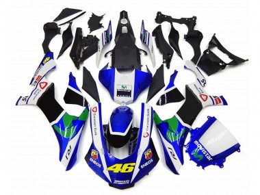 Custom 2020-2025 Yamaha YZF 1000 R1 Motorcycle Fairings - White Blue Green Black MoviStar ENEOS Semakin Didepan 46