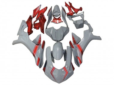 Custom 2020-2025 Yamaha YZF 1000 R1 Motorcycle Fairings - Nardo Grey Red
